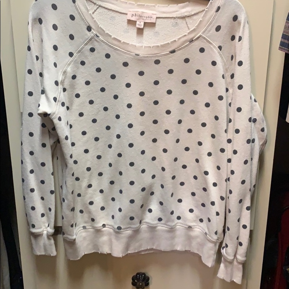 Distressed sweatshirt